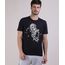 Camiseta-Masculina-Metalizada-Esqueleto-com-Rosa-Manga-Curta-Gola-Careca-Preta-9950957-Preto_1