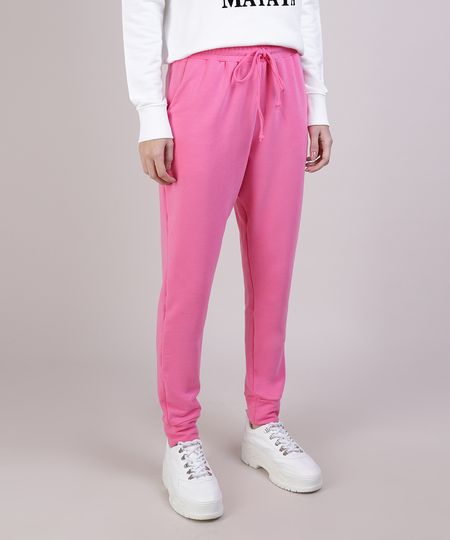 Calca-de-Moletom-Feminina-Cintura-Media-Pink-9951737-Pink_1 Calca-de-Moletom-Feminina-Cintura-Media-Pink-9951737-Pink_1