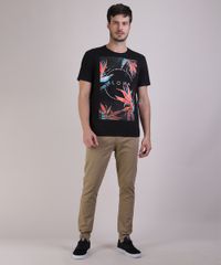 Camiseta-Masculina-Estampa--Aloha--Flores-Manga-Curta-Gola-Careca-Preta-9717905-Preto_3