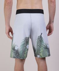 Bermuda-Surf-Masculina-Estampada-de-Folhagens-com-Bolso-e-Cordao-Branca-9806562-Branco_2