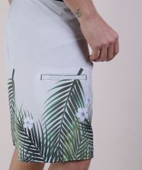 Bermuda-Surf-Masculina-Estampada-de-Folhagens-com-Bolso-e-Cordao-Branca-9806562-Branco_3