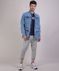 Parka-Jeans-Masculina-com-Bolsos-Azul-Claro-9939130-Azul_Claro_3 Parka-Jeans-Masculina-com-Bolsos-Azul-Claro-9939130-Azul_Claro_3