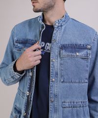 Parka-Jeans-Masculina-com-Bolsos-Azul-Claro-9939130-Azul_Claro_4 Parka-Jeans-Masculina-com-Bolsos-Azul-Claro-9939130-Azul_Claro_4