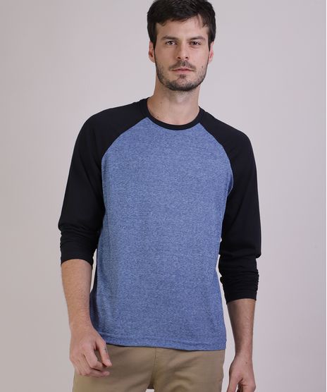 Camiseta-Masculina-Manga-Longa-Raglan-Gola-Careca-Azul-Mescla-9946757-Azul_Mescla_1