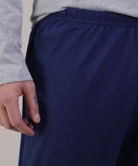 Pijama-Masculino-Camiseta-com-Bolso-Manga-Longa-Gola-Careca-Cinza-Mescla-9950946-Cinza_Mescla_4
