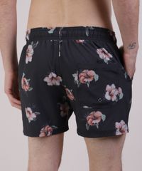 Short-Masculino-Estampado-Floral-com-Cordao-Preto-9952262-Preto_2