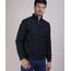 Jaqueta-de-Nylon-Masculina-Bomber-Acolchoada-com-Bolsos-Gola-Alta-Azul-Escuro-9807948-Azul_Escuro_1