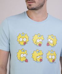 Camiseta-Masculina-Maggie-Simpson-Manga-Curta-Gola-Careca-Verde-Agua-9952168-Verde_Agua_4