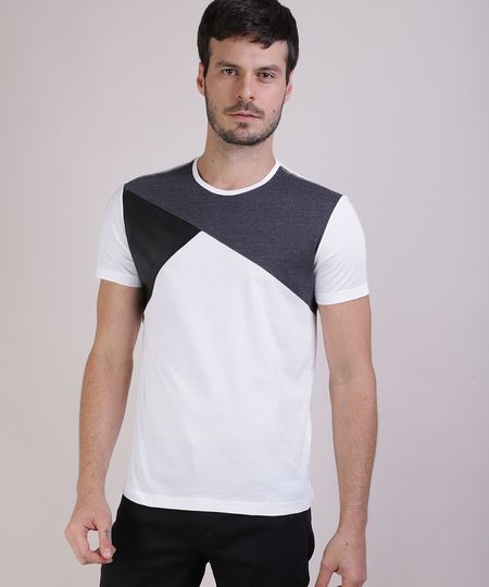 Camiseta-Masculina-com-Recortes-Manga-Curta-Gola-Careca-Branca-9953186-Branco_1