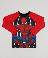 Camiseta-de-Praia-Infantil-Homem-Aranha-Raglan-Manga-Longa-com-Protecao-UV50--Vermelha-9902308-Vermelho_1