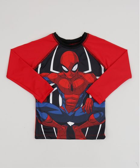 Camiseta-de-Praia-Infantil-Homem-Aranha-Raglan-Manga-Longa-com-Protecao-UV50--Vermelha-9902308-Vermelho_1