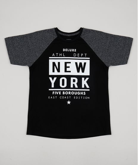 Camiseta-Juvenil--New-York--Raglan-Manga-Curta-Preta-9943210-Preto_1