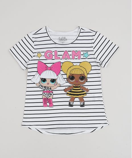 Blusa-Infantil-LOL-Surprise-Diva-e-Queen-Bee-Listrada-Manga-Curta-Off-White-9952783-Off_White_1