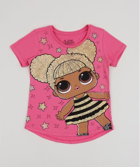 Blusa-Infantil-LOL-Surprise-Queen-Bee-Manga-Curta-Pink-9954862-Pink_1