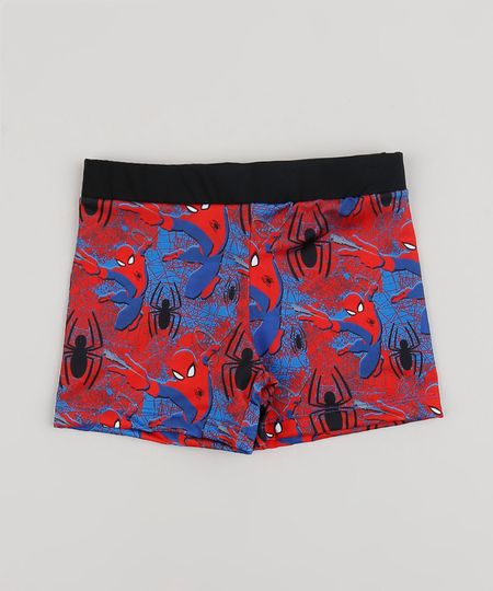 Sunga-Infantil-Boxer-Homem-Aranha-Estampada-Vermelha-9902309-Vermelho_1