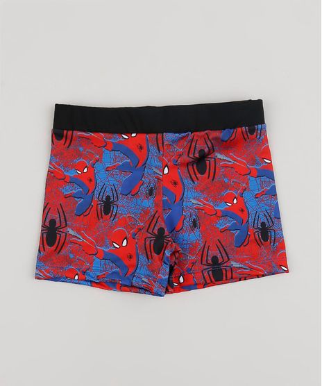 Sunga-Infantil-Boxer-Homem-Aranha-Estampada-Vermelha-9902309-Vermelho_1