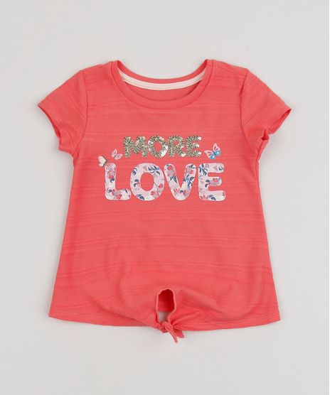 Blusa-Infantil--Love--com-No-Manga-Curta-Pink-9943100-Pink_1