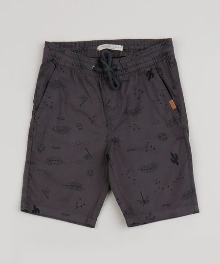 Bermuda-de-Sarja-Infantil-Slim-Estampada-de-Folhagens-com-Caveiras-Chumbo-9944594-Chumbo_1 Bermuda-de-Sarja-Infantil-Slim-Estampada-de-Folhagens-com-Caveiras-Chumbo-9944594-Chumbo_1