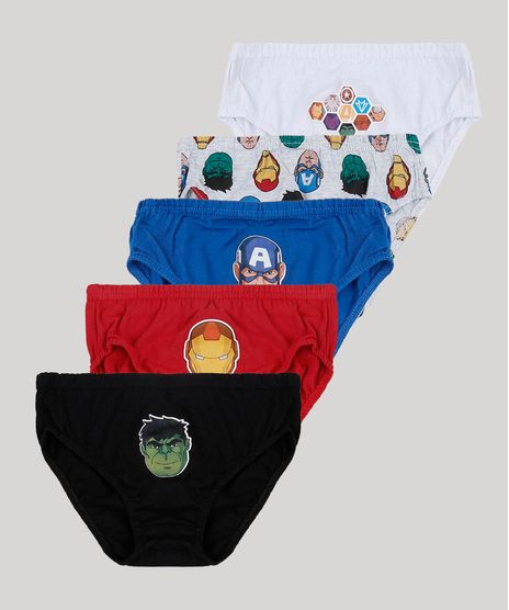 Kit-de-5-Cuecas-Infantis-Slip-Os-Vingadores-Multicor-9947174-Multicor_1