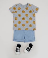 Camiseta-Infantil-Estampada-de-Leaozinho-Manga-Curta-Gola-Careca-Cinza-Mescla-9952867-Cinza_Mescla_3