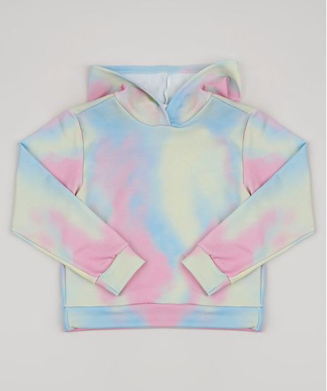 Blusao-de-Moletom-Infantil-Estampado-Tie-Dye-com-Capuz-Rosa-9954974-Rosa_1