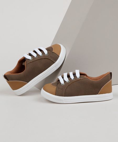 Tenis-Infantil-com-Recortes-Marrom-9958438-Marrom_1 Tenis-Infantil-com-Recortes-Marrom-9958438-Marrom_1