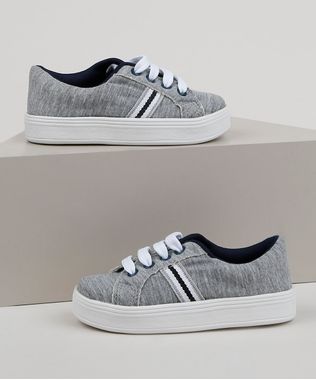 Tenis-Infantil-com-Recortes-Cinza-Mescla-9958441-Cinza_Mescla_1