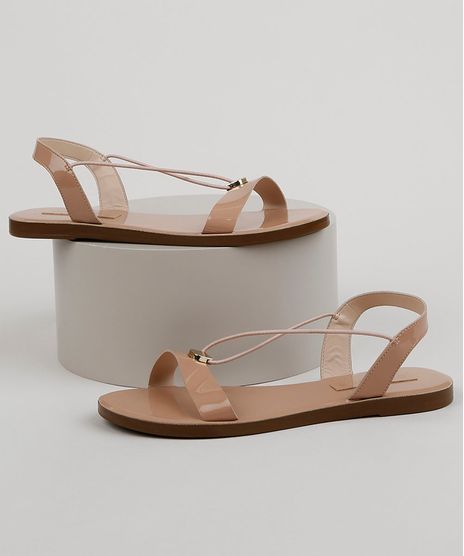 Rasteirinha-Feminina-Oneself-com-Elastico-Bege-9959136-Bege_1