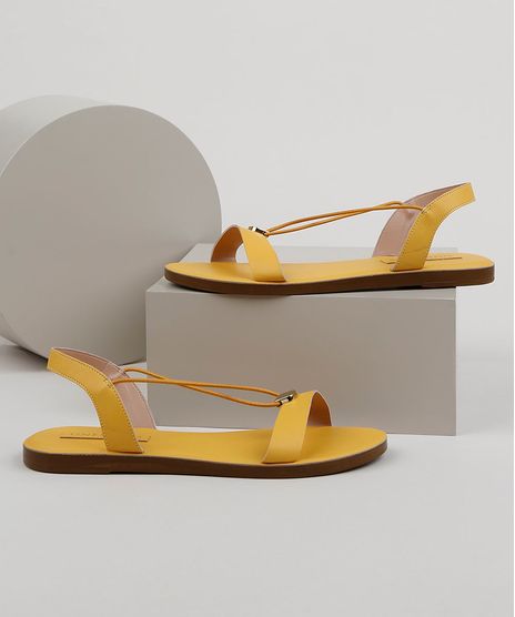 Rasteirinha-Feminina-Oneself-com-Elastico-Amarela-9959137-Amarelo_1