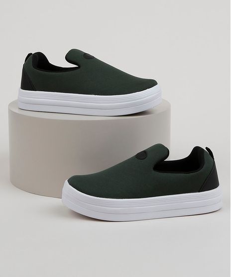 Tenis-Infantil-Sonho-de-Crianca-Knit-Calce-Facil-com-Recortes-Verde-Escuro-9958437-Verde_Escuro_1