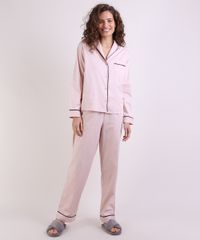 Pijama-Feminino-com-Bolso-e-Vivo-Contrastante-Manga-Longa-Rosa-Claro-9952278-Rosa_Claro_1