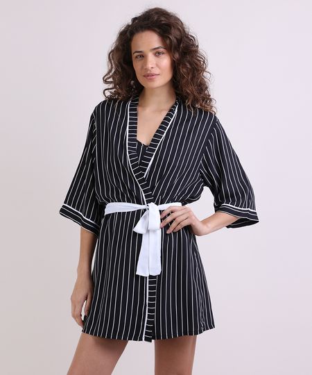 Robe-Feminino-Listrado-Manga-3-4-Preto-9954383-Preto_2_1 Robe-Feminino-Listrado-Manga-3-4-Preto-9954383-Preto_2_1