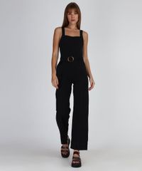 Macacao-Jeans-Feminino-Flare-com-Cinto-Alca-Larga-Preto-9944888-Preto_1
