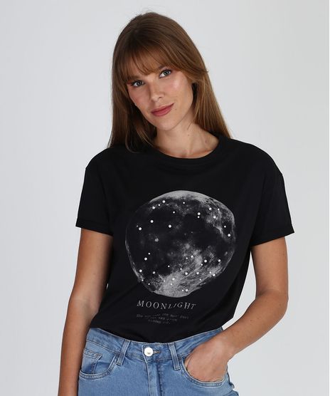 Blusa-Feminina--Moonlight--Lua-com-Perolas-Manga-Curta-Decote-Redondo-Preta-9947911-Preto_1