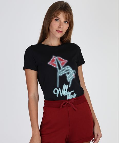 Blusa-Feminina-Elite--Wild-Thing--Manga-Curta-Decote-Redondo-Preta-9953760-Preto_1
