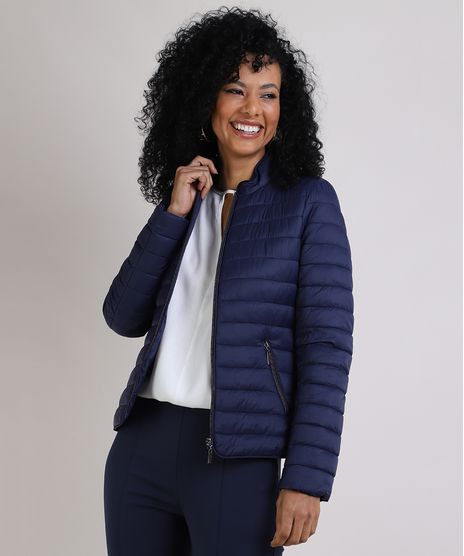 Jaqueta-Puffer-Feminina-em-Nylon-com-Bolsos-Gola-Alta-Azul-Marinho-9818696-Azul_Marinho_1