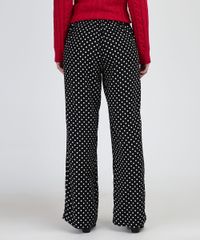 Calca-Feminina-Pantalona-Cintura-Alta-Estampada-de-Poas-Preta-9955718-Preto_2