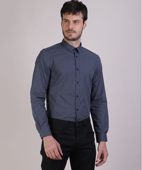 Camisa-Masculina-Slim-Estampada-Geometrica-Manga-Longa-Azul-Escuro-9817461-Azul_Escuro_1