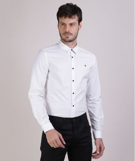Camisa-Masculina-Slim-Estampada-Manga-Longa-Branca-9817475-Branco_1