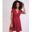 Vestido-Feminino-Curto-Transpassado-Estampado-Floral-Manga-Curta-Vermelho-9941711-Vermelho_1