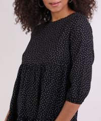 Vestido-Feminino-Curto-Poa-Manga-3-4-Preto-9948716-Preto_4