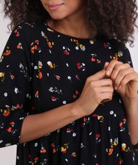 Vestido-Feminino-Curto-Floral-Manga-3-4-Preto-9948717-Preto_4 Vestido-Feminino-Curto-Floral-Manga-3-4-Preto-9948717-Preto_4