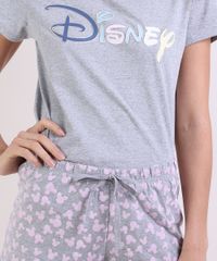 Pijama-Feminino-Disney-Manga-Curta-Cinza-Mescla-9947624-Cinza_Mescla_4