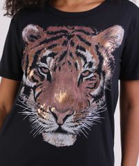 Blusa-Feminina-Tigre-Manga-Curta-Decote-Redondo--Preto-9948185-Preto_4