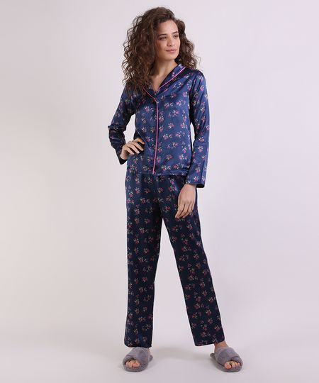 Pijama-Feminino-Acetinado-Estampado-Floral-Manga-Longa-Azul-Marinho-9952280-Azul_Marinho_1 Pijama-Feminino-Acetinado-Estampado-Floral-Manga-Longa-Azul-Marinho-9952280-Azul_Marinho_1