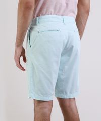 Bermuda-de-Sarja-Masculina-Chino-Reta-com-Bolsos-Azul-Claro-9953209-Azul_Claro_2
