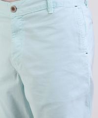 Bermuda-de-Sarja-Masculina-Chino-Reta-com-Bolsos-Azul-Claro-9953209-Azul_Claro_4