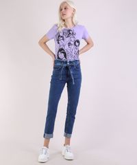 Blusa-Feminina-As-Princesas-Manga-Curta-Decote-Redondo-Lilas-9954135-Lilas_3