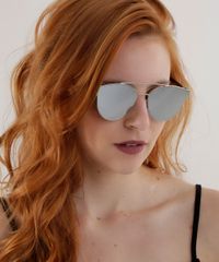 Oculos-de-Sol-Redondo-Espelhado-Feminino-Oneself-Prateado-8759616-Prateado_2