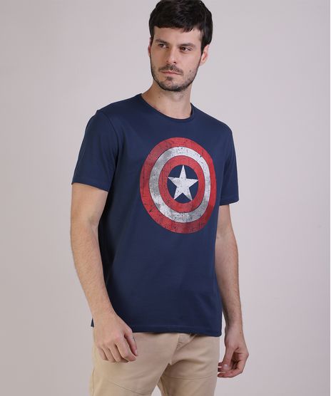 Camiseta-Masculina-Capitao-America-Manga-Curta-Gola-Careca-Azul-9512370-Azul_1